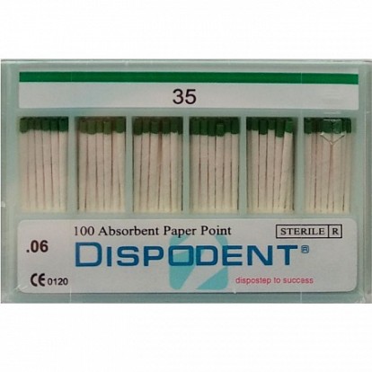 Бумажные штифты Dispodent 06 №35, (100шт), Dispodent / Вьетнам